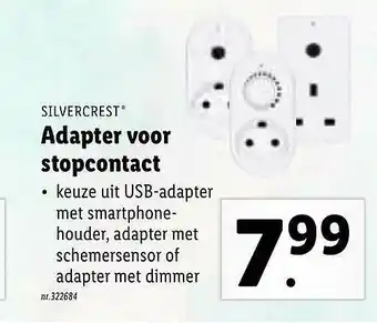 Lidl Silvercrest Adapter Voor Stopcontact aanbieding