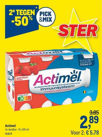 Makro Actimel aanbieding