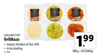 Lidl Grillmeister Grillkaas aanbieding