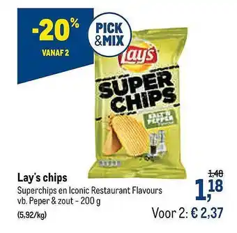 Makro Lay's Chips aanbieding