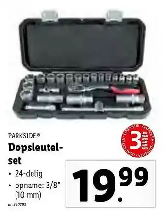 Parkside Dopsleutel-set