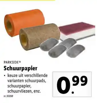 Parkside Schuurpapier
