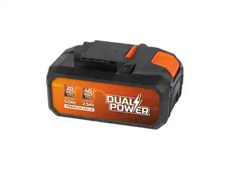 Hubo Powerplus Dual Power POWDP9037 accu 2x20 V Li-Ion 5.0/ 2.5Ah aanbieding