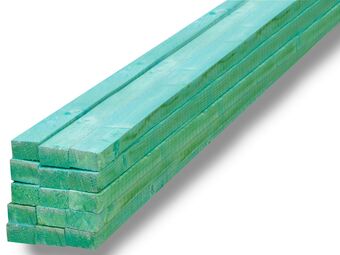 Hubo Gedrenkt hout 270x3,2x1,9 cm 15 stuks aanbieding