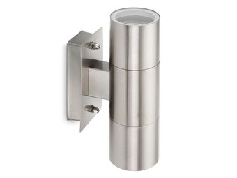 Hubo Prolight LED wandlamp 2x3,5W GU10 inox aanbieding