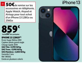 Auchan Iphone 13 128GO aanbieding