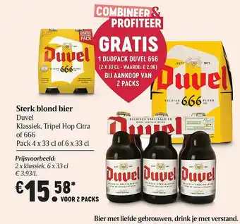 Delhaize Sterk Blond Bier Duvel aanbieding