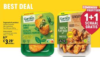 Delhaize Vegetarisch Product Garden Gourmet aanbieding