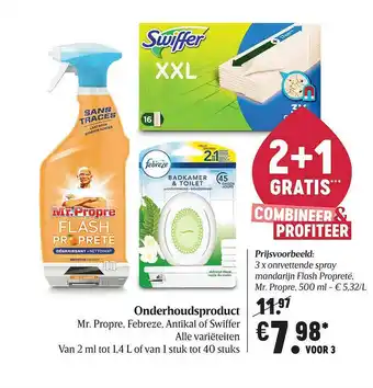 Onderhoudsproduct Mr. Propre, Febreze Of Swiffer