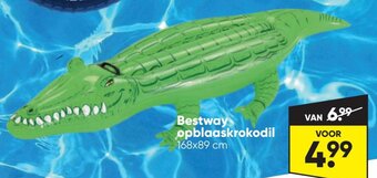Big Bazar Bestway opblaaskrokodil aanbieding