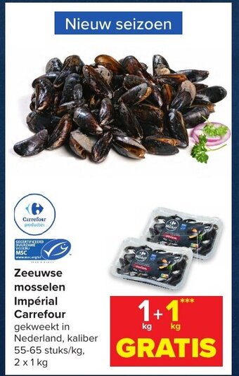 MSC Carrefour Zeeuwse Mosselen Imperial, 2 x 1 kg
