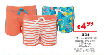 Trafic Short aanbieding