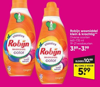 Big Bazar Robijn wasmiddel klein & krachtig aanbieding