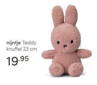 Baby & Tiener Nijntje teddy knuffel 23cm aanbieding