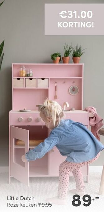 Little dutch roze keuken