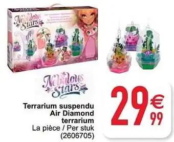 Terrarium suspendu air diamond terrarium