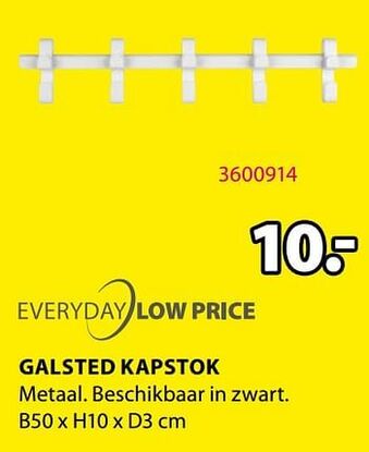 Jysk Galsted kapstok aanbieding