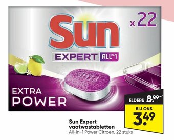 Big Bazar Sun Expert vaatwastabletten aanbieding