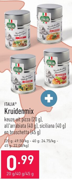 ALDI Italia kruidenmix aanbieding