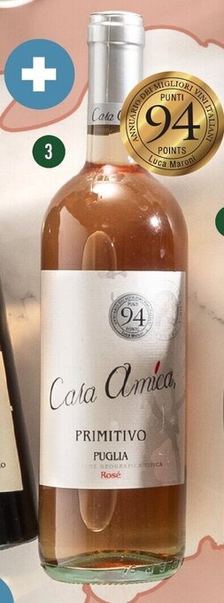 ALDI Primitivo puglia rose 75cl aanbieding