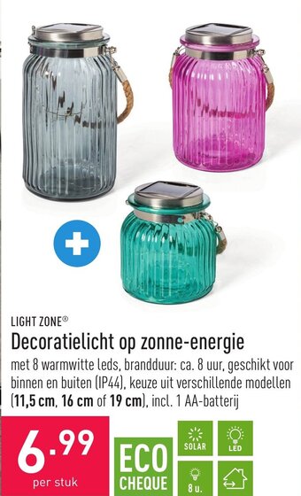 ALDI Light zone decoratielicht op zonne-energie aanbieding