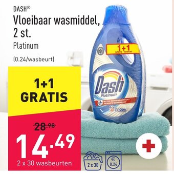 ALDI Dash vloeibaar wasmiddel, 2 st. aanbieding
