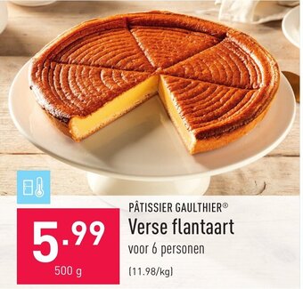 ALDI Patissier gaulthier verse flantaart 500g aanbieding