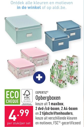 ALDI Expertiz opbergboxen aanbieding