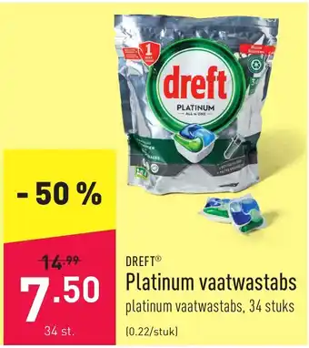 ALDI Platinum vaatwastabs aanbieding