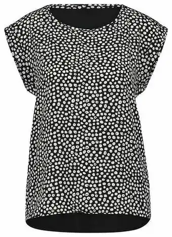 HEMA Dames Top Recycled Stippen Zwart/wit (zwart/wit)