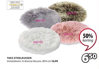 Jysk Taks Stoelkussen 34 cm aanbieding
