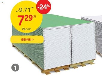 Brico Gipsplaat 60 x 120 cm aanbieding
