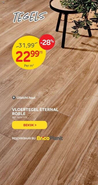 Brico Vloertegel eternal roble aanbieding