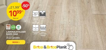 Brico Laminaatvloer barn oak aanbieding