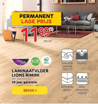 Brico Laminaatvloer lions rimini aanbieding