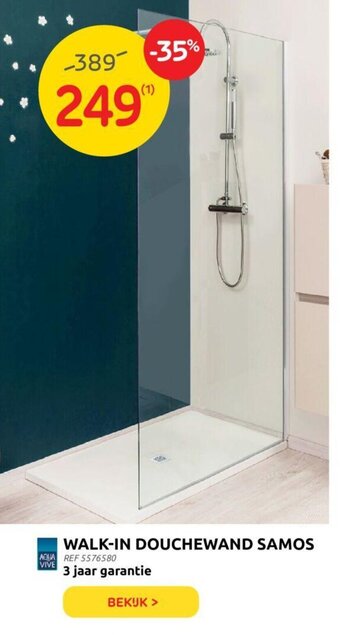 Brico Walk-in douchewand samos aanbieding