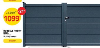 Brico Dubbele poort nisa aanbieding