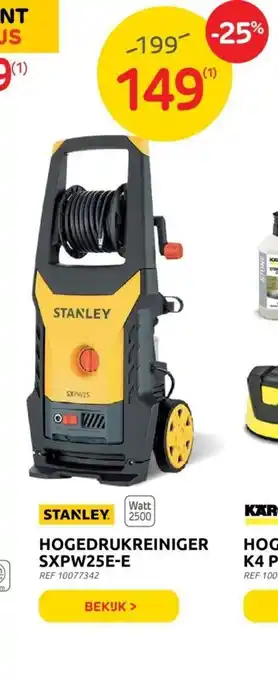 Brico Stanley hogedrukreiniger sxpw25e-e aanbieding
