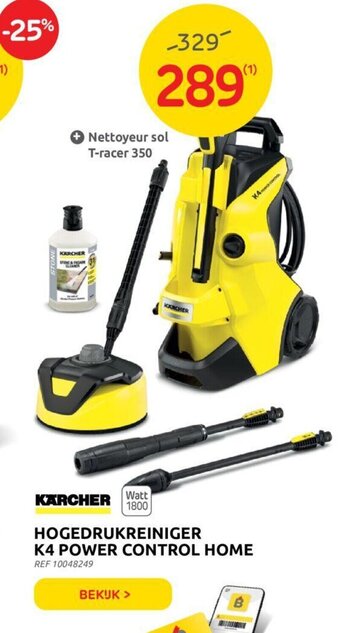 Brico Karcher hogedrukreiniger k4 power control home aanbieding