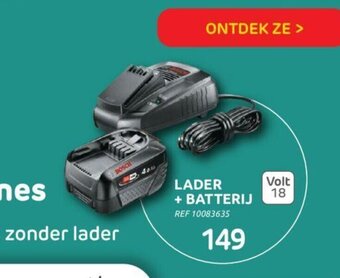 Brico Lader + batterij aanbieding