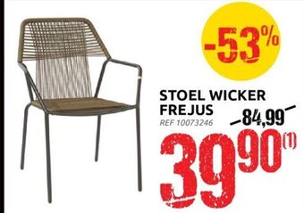 Brico Stoel wicker frejus aanbieding
