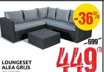Brico Loungeset alea grijs aanbieding