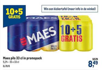 Maes Pils 33 Cl In Promopack