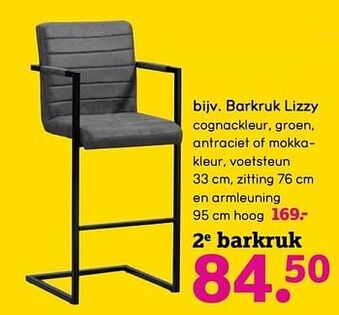 Leen Bakker Barkruk lizzy aanbieding