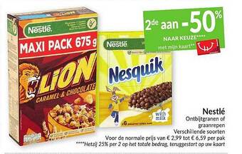 Intermarché Nestle Ontbijtgranen Of Graanrepen aanbieding