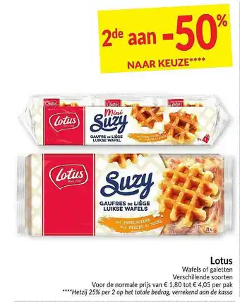 Intermarché Lotus Wafels Of Galetten aanbieding