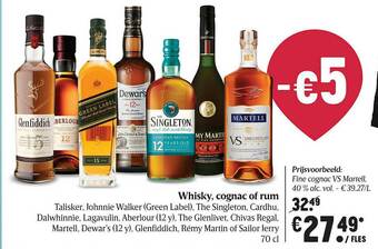 Whisky, Cognac Of Rum