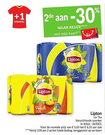 Intermarché Lipton Ice Tea aanbieding