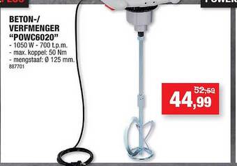 Hubo Beton-- Verfmenger aanbieding