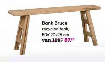 Leen Bakker Bank bruce aanbieding